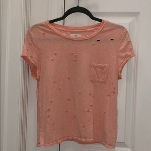 American Eagle Distressed T- Shirt